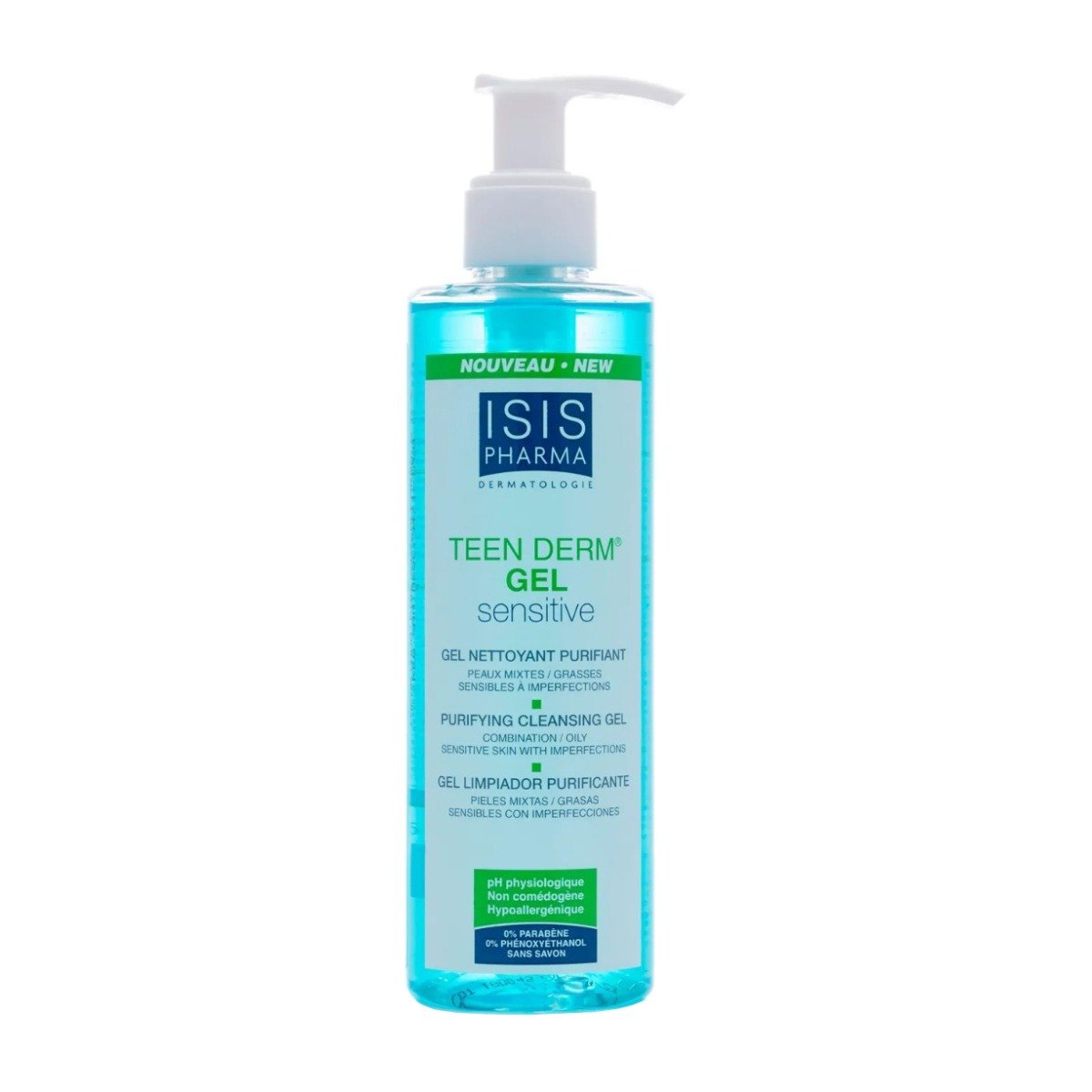 Isis Pharma Teen Derm Senstive Purifying Cleansing gel - 250ml - Bloom Pharmacy