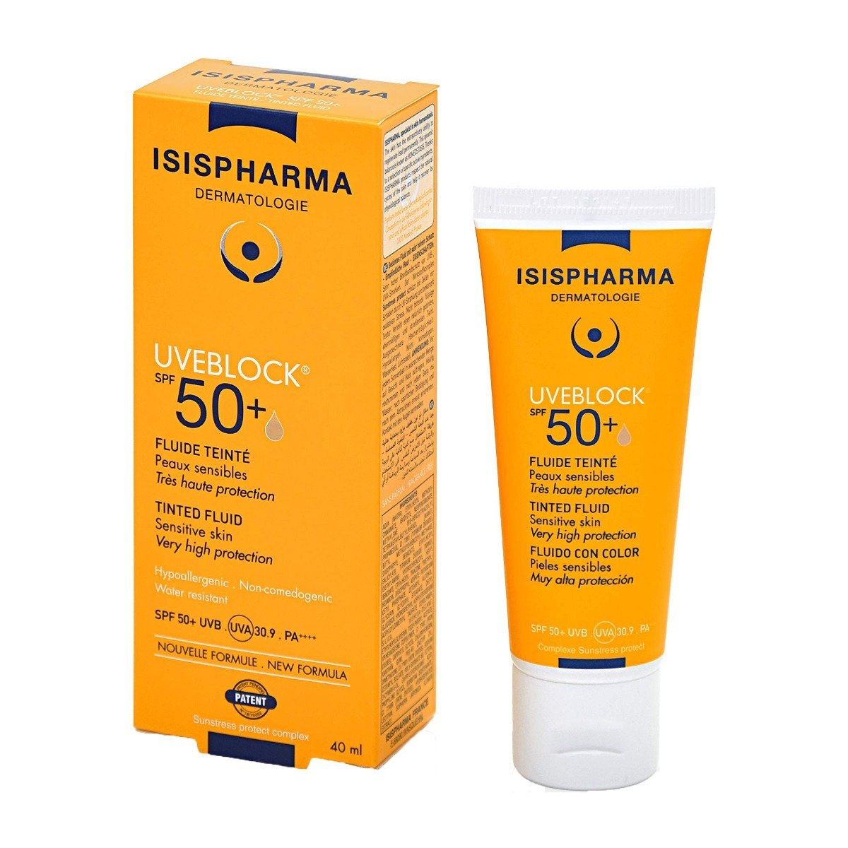 Isis Pharma Uveblock SPF 50+ Tinted Fluid - 40ml