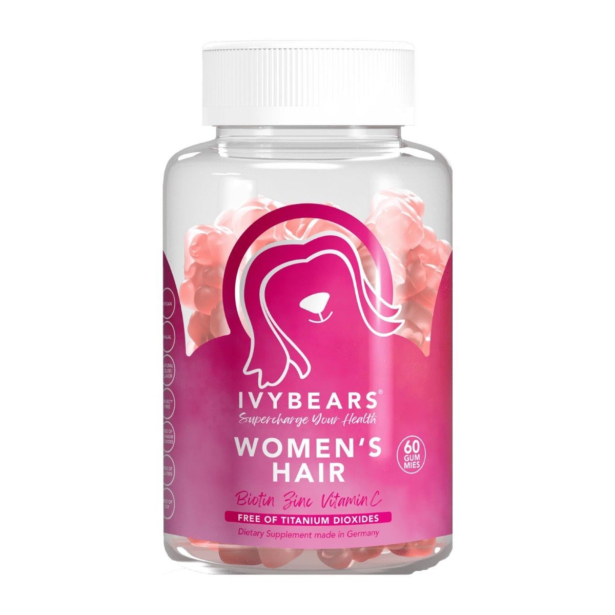 Ivy Bears Women’s Hair Vitamins - 60 Gummies - Bloom Pharmacy