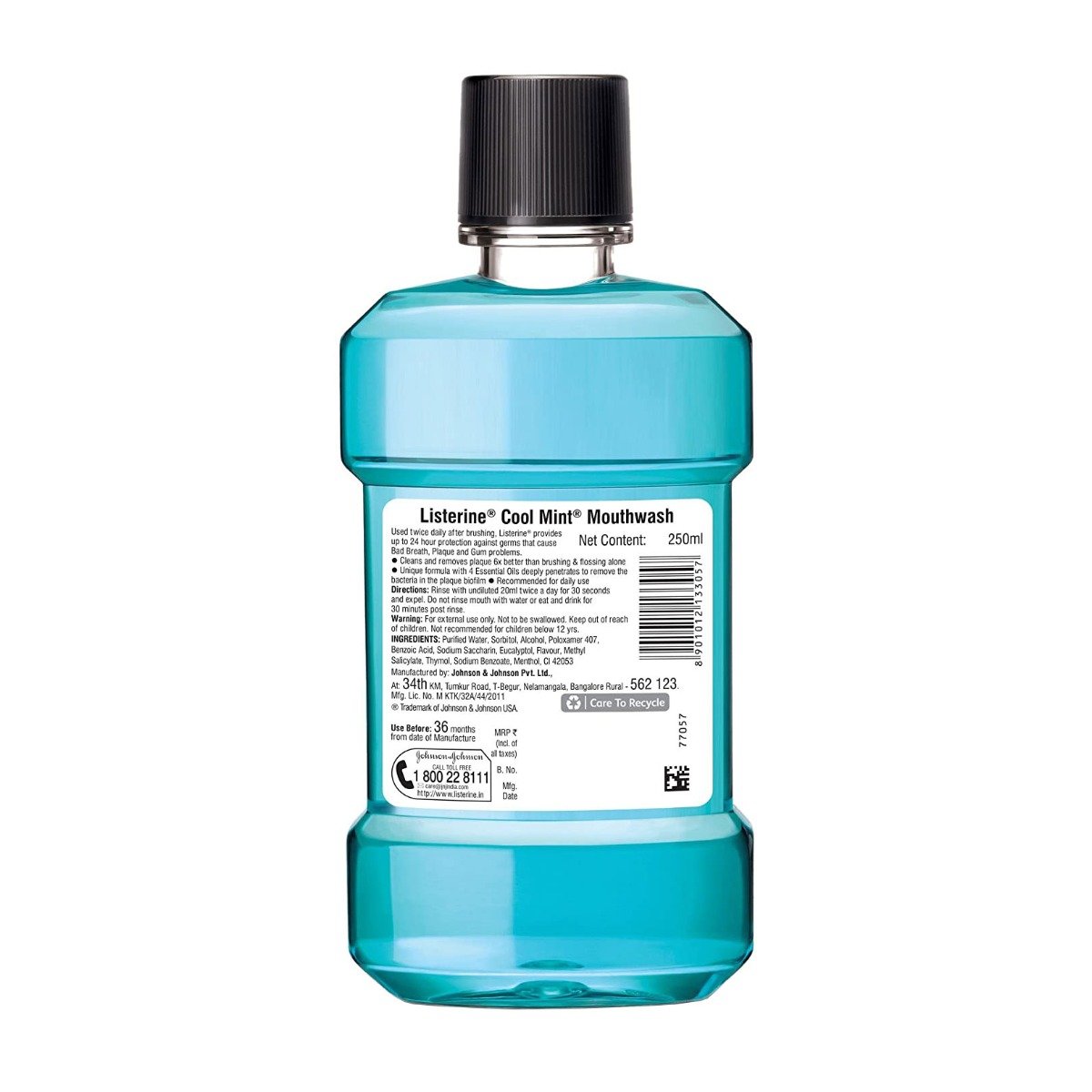 Listerine Cool Mint Mouthwash - 250ml - Bloom Pharmacy