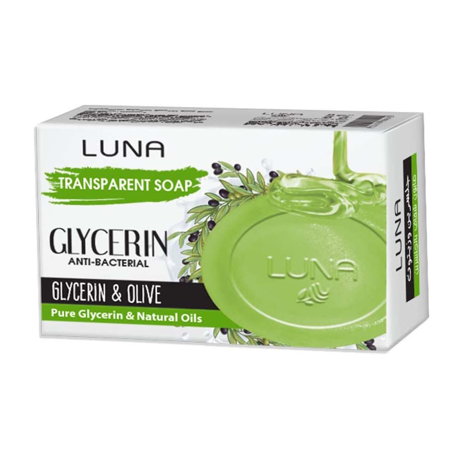 Luna Transparent Glycerin Olive Soap - 100gm - Bloom Pharmacy