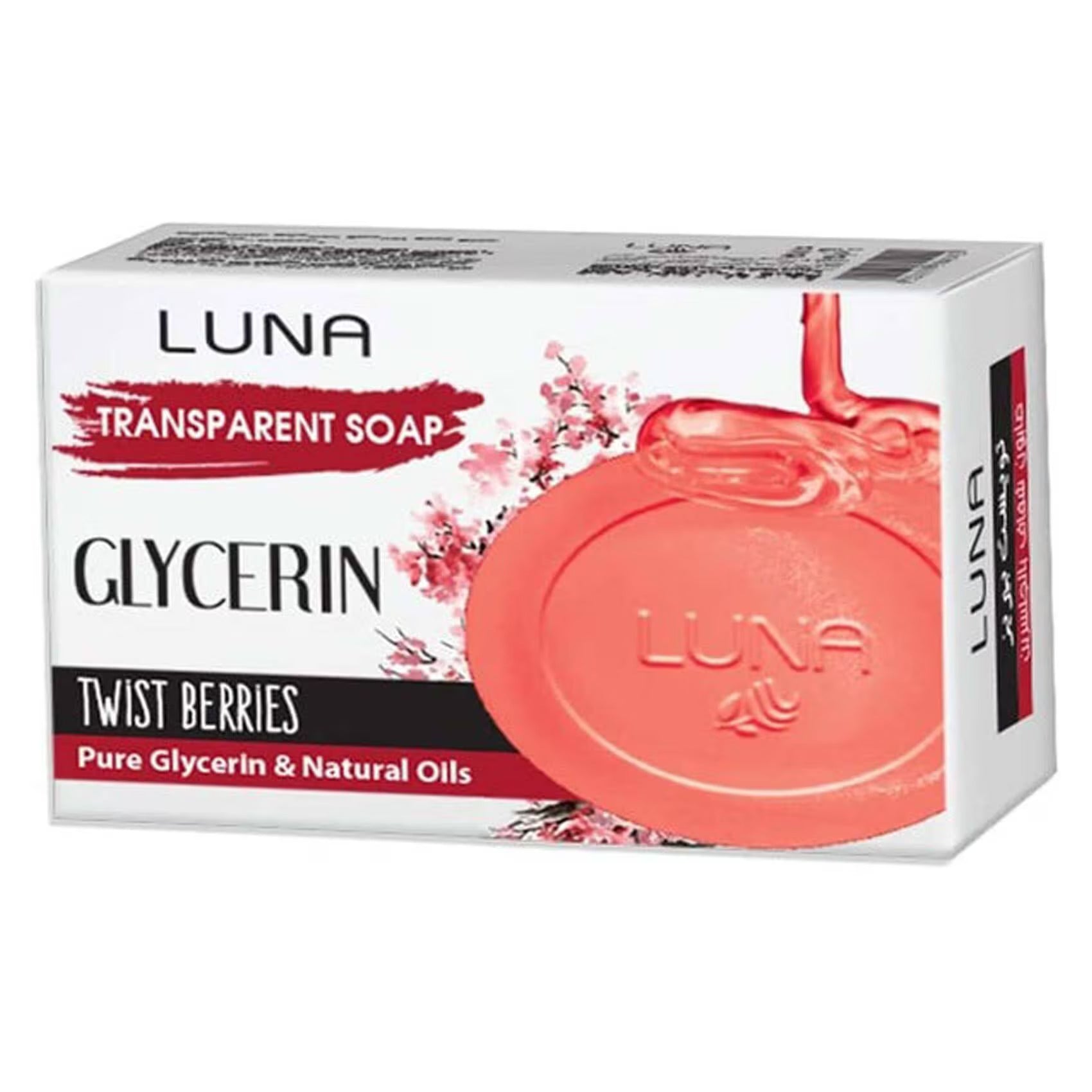 Luna Transparent Glycerin Twist Berries Soap – 100gm - Bloom Pharmacy