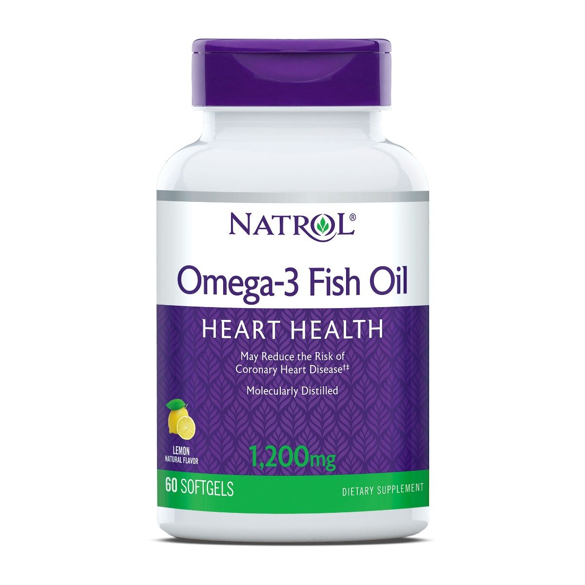 Natrol Omega 3 Fish Oil Heart Health 1200 mg - 60 Capsules - Bloom Pharmacy