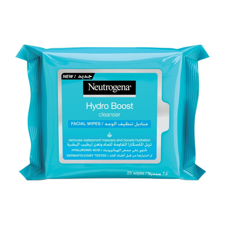 Neutrogena Hydro Boost Cleansing Facial Wipes - 25 Wipes - Bloom Pharmacy