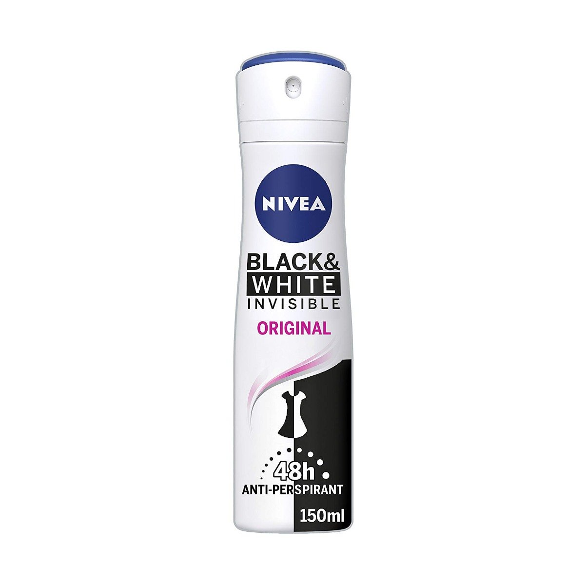 Nivea Black & White Original Anti-Perspirant Deodorant Spray - 150ml - Bloom Pharmacy