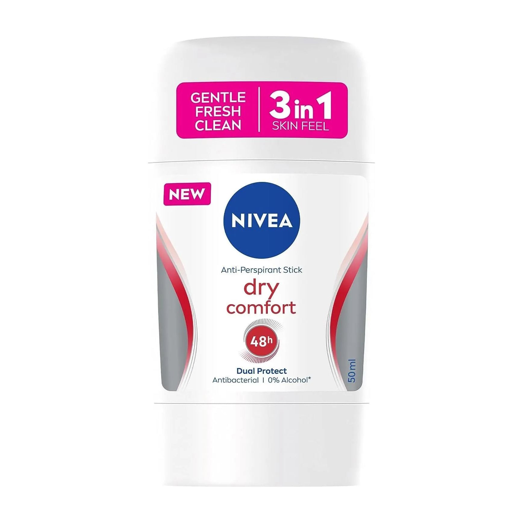 Nivea Dry Comfort 3 In 1 48H Dual Protect Antiperspirant Stick – 50ml - Bloom Pharmacy