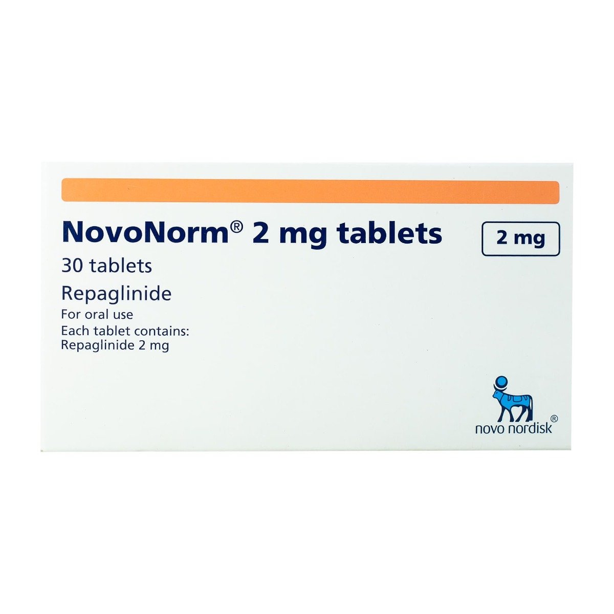 Novonorm 2 mg - 30 Tablets - Bloom Pharmacy