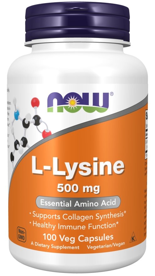 Now L Lysine 500 mg - 100 Capsules - Bloom Pharmacy