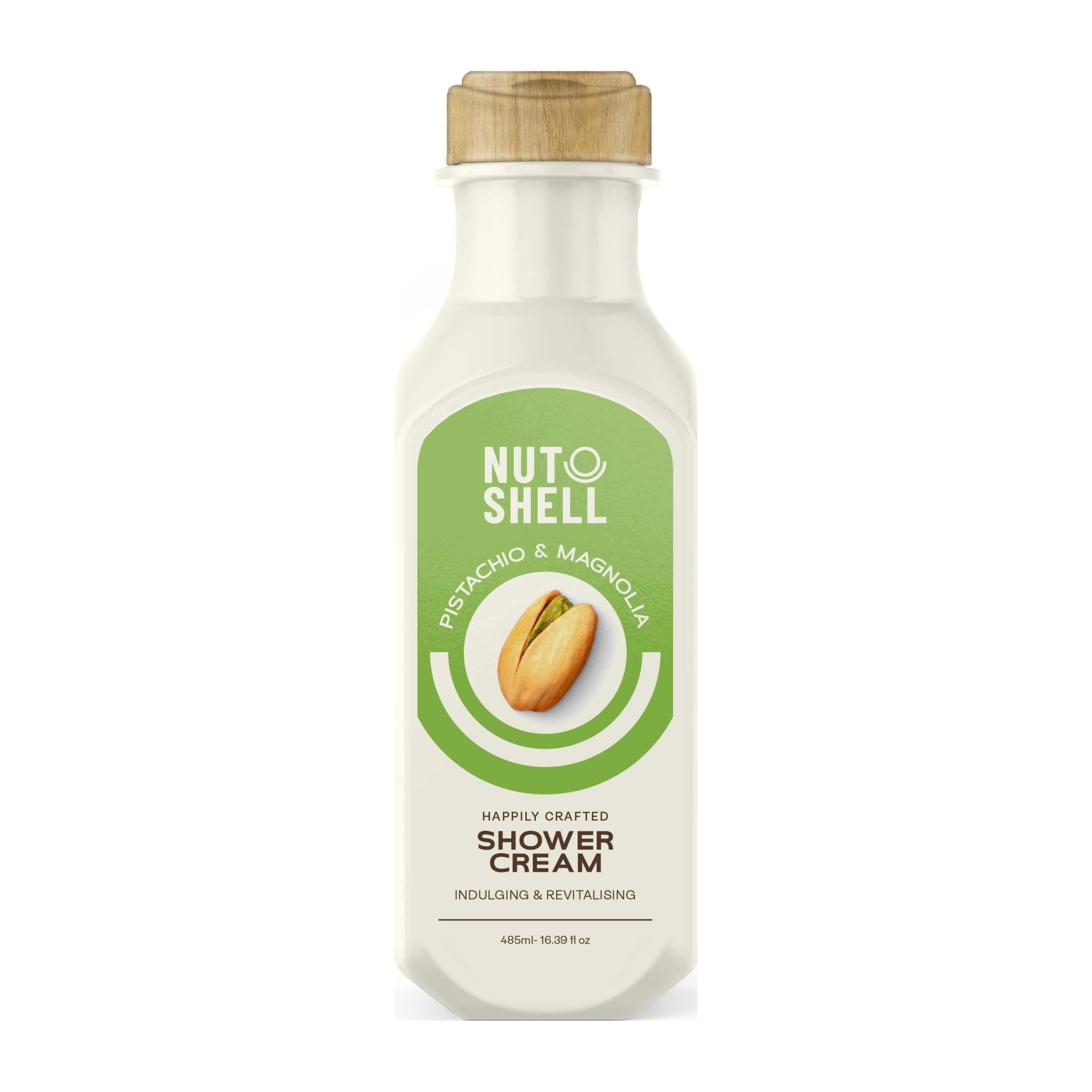 Nutshell Pistachio Magnolia Shower Cream - 485ml - Bloom Pharmacy