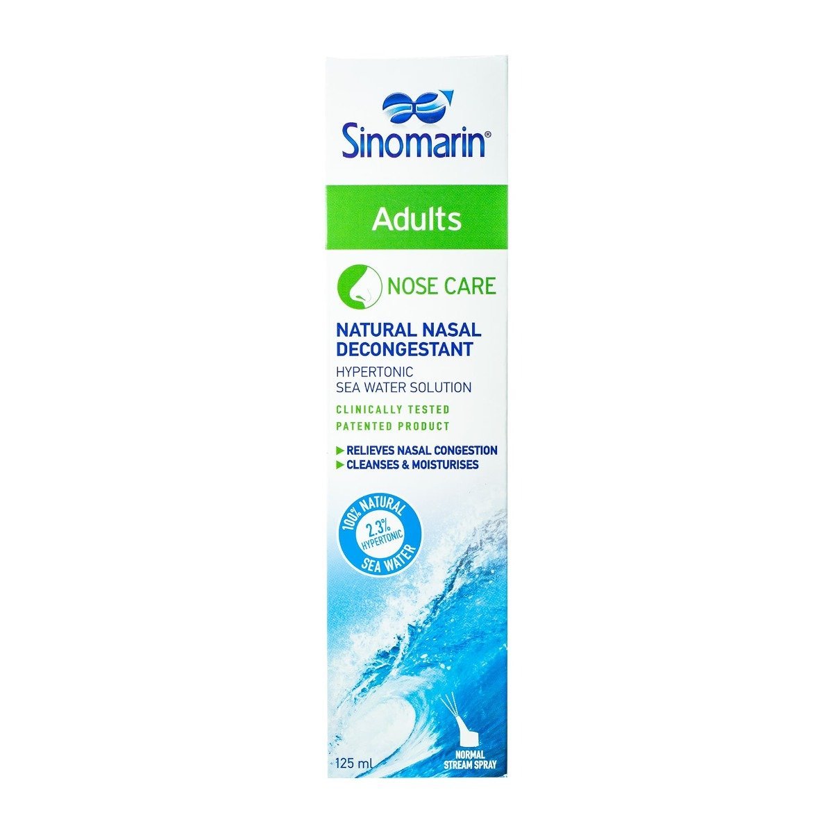 Sinomarin Adult Natural Nasal Decongestant Spray - 125 ml - Bloom Pharmacy