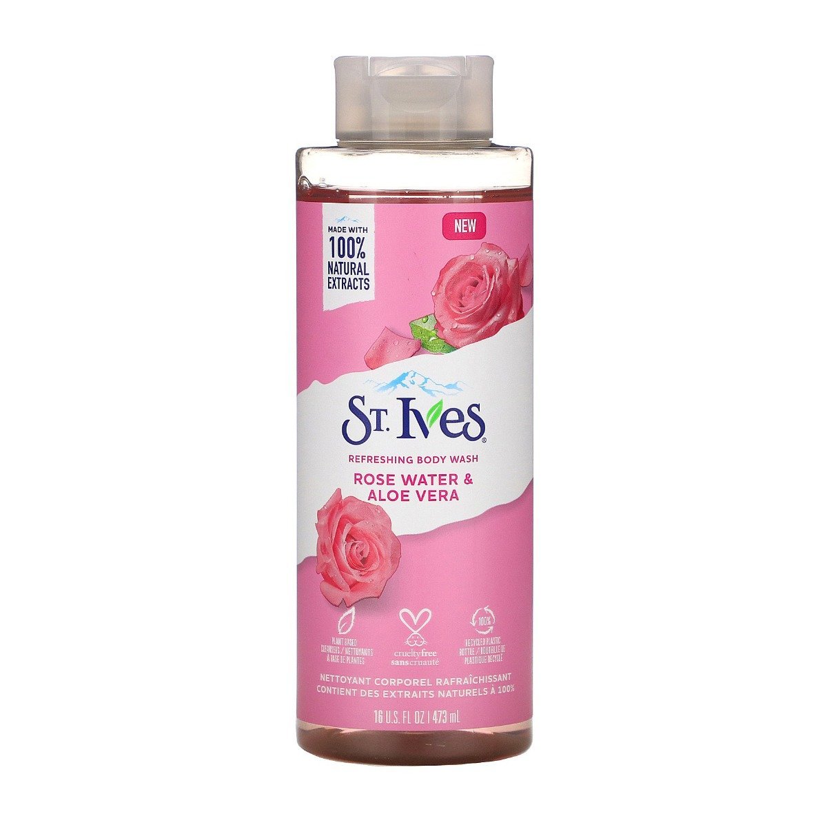 St. Ives Rose Water & Aloe Vera Refreshing Body Wash - 473ml - Bloom Pharmacy