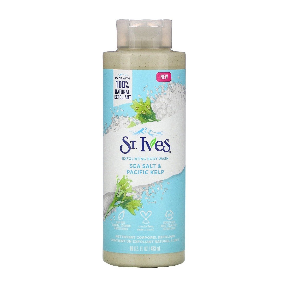 St. Ives Sea Salt & Pacific Kelp Exfoliating Body Wash - 472ml - Bloom Pharmacy