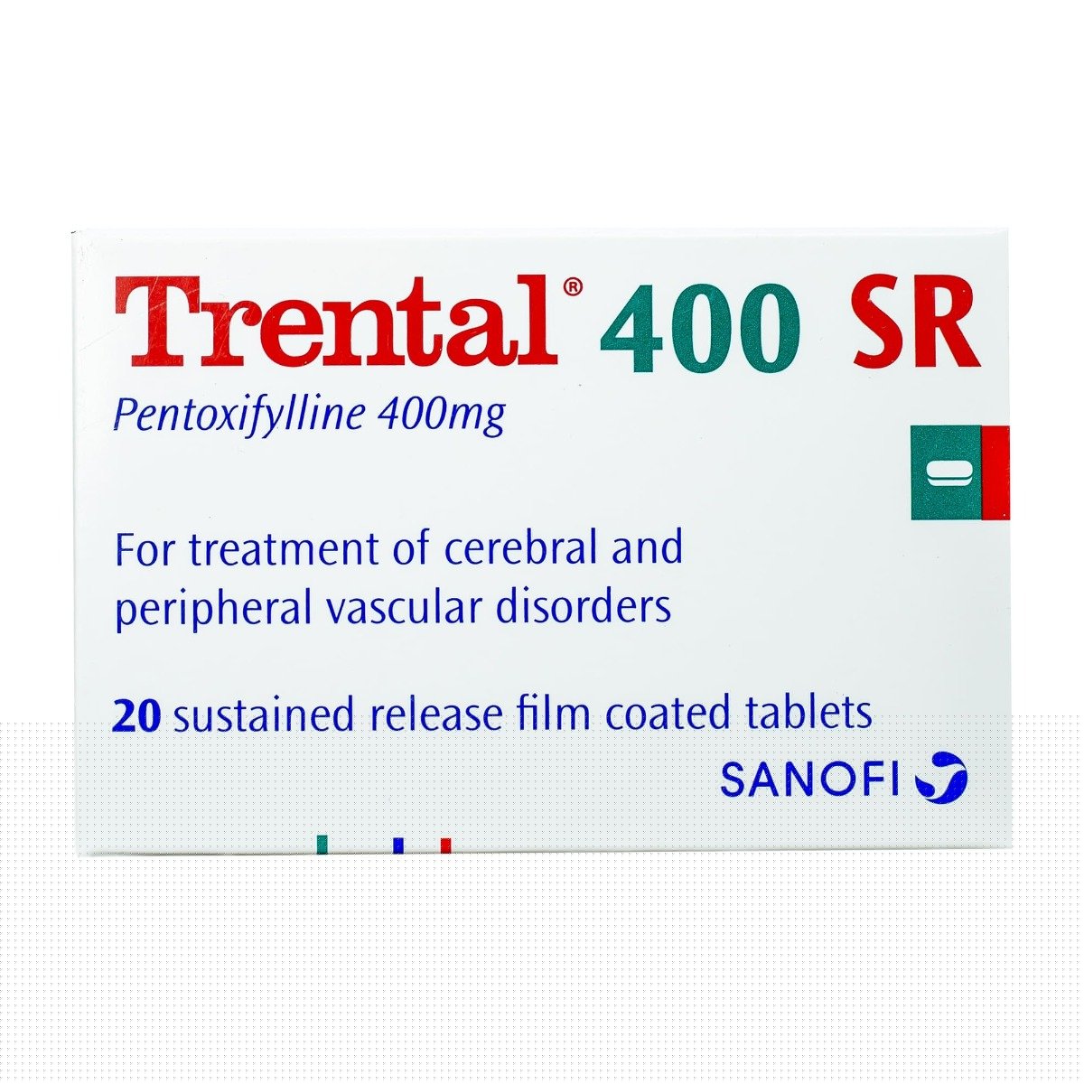Trental 400 mg SR - 20 Tablets - Bloom Pharmacy