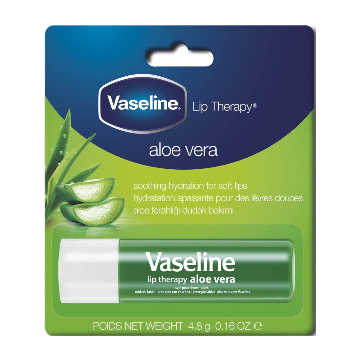 Vaseline Aloe Vera Lip Care Lip Balm - 4.8gm - Bloom Pharmacy