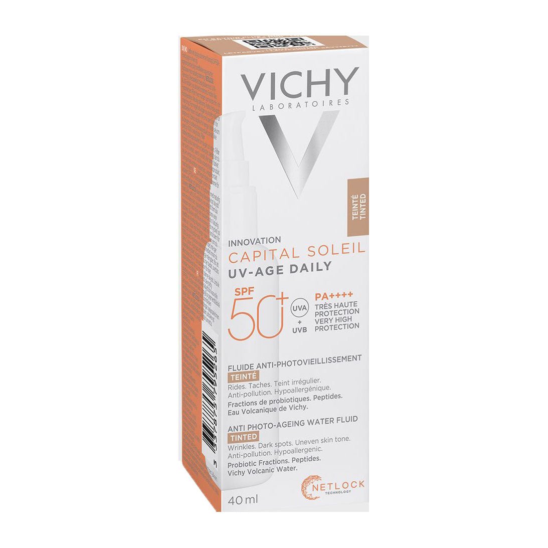 Vichy Capital Soleil Uv-Age Daily Tinted Fluid SPF 50+ - 40ml - Bloom Pharmacy