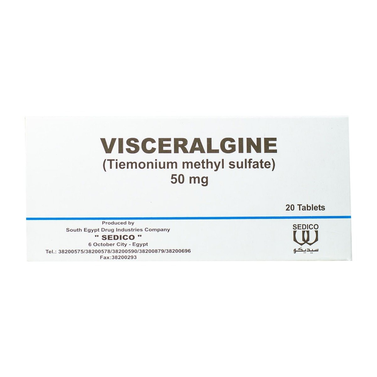 Visceralgine 50 mg - 20 Tablets - Bloom Pharmacy