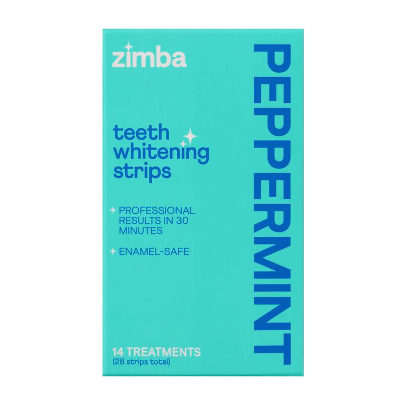 Zimba Teeth Whitening Strips 28 Strips – Peppermint - Bloom Pharmacy