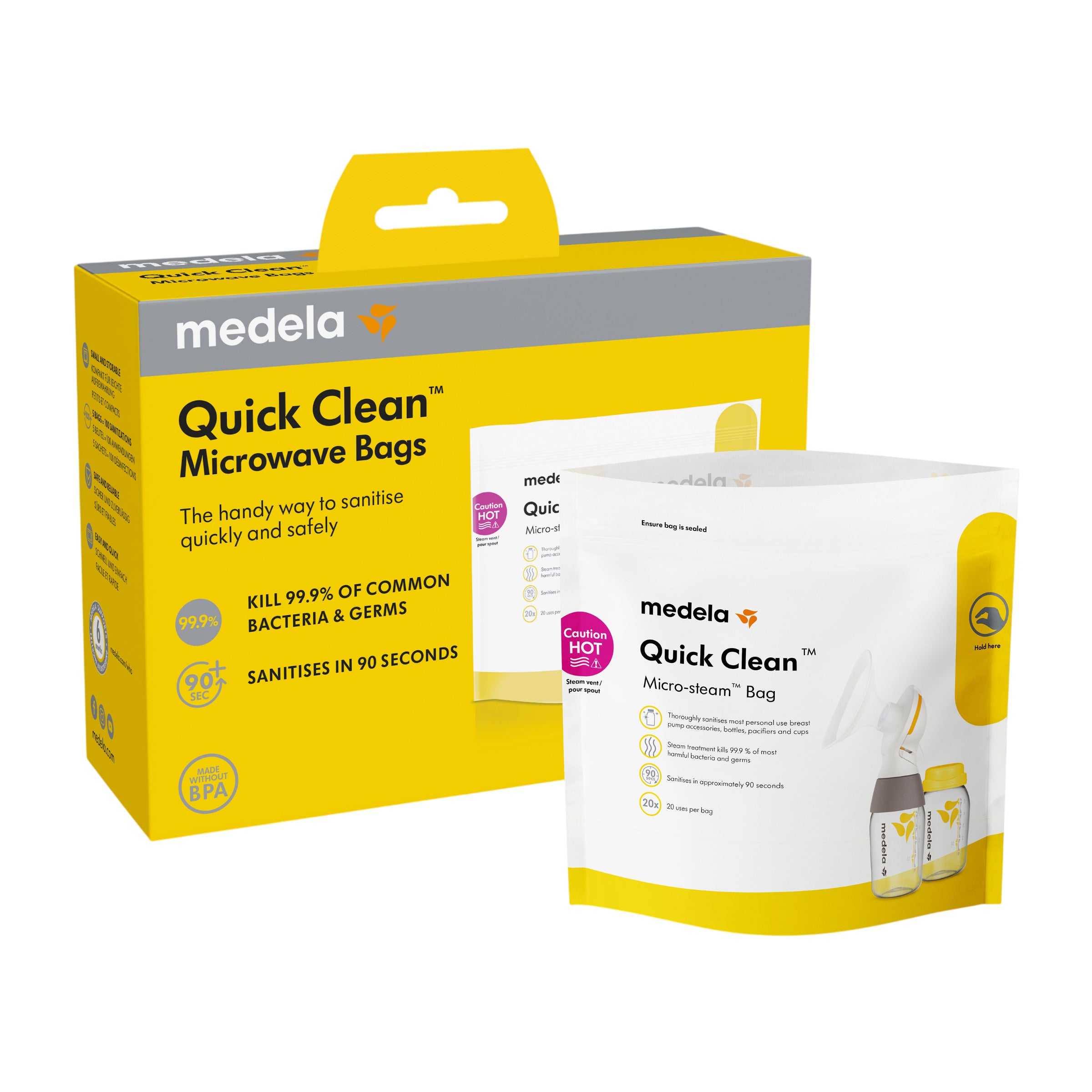 Medela Quick Clean Microsteam Bags - 12 Count