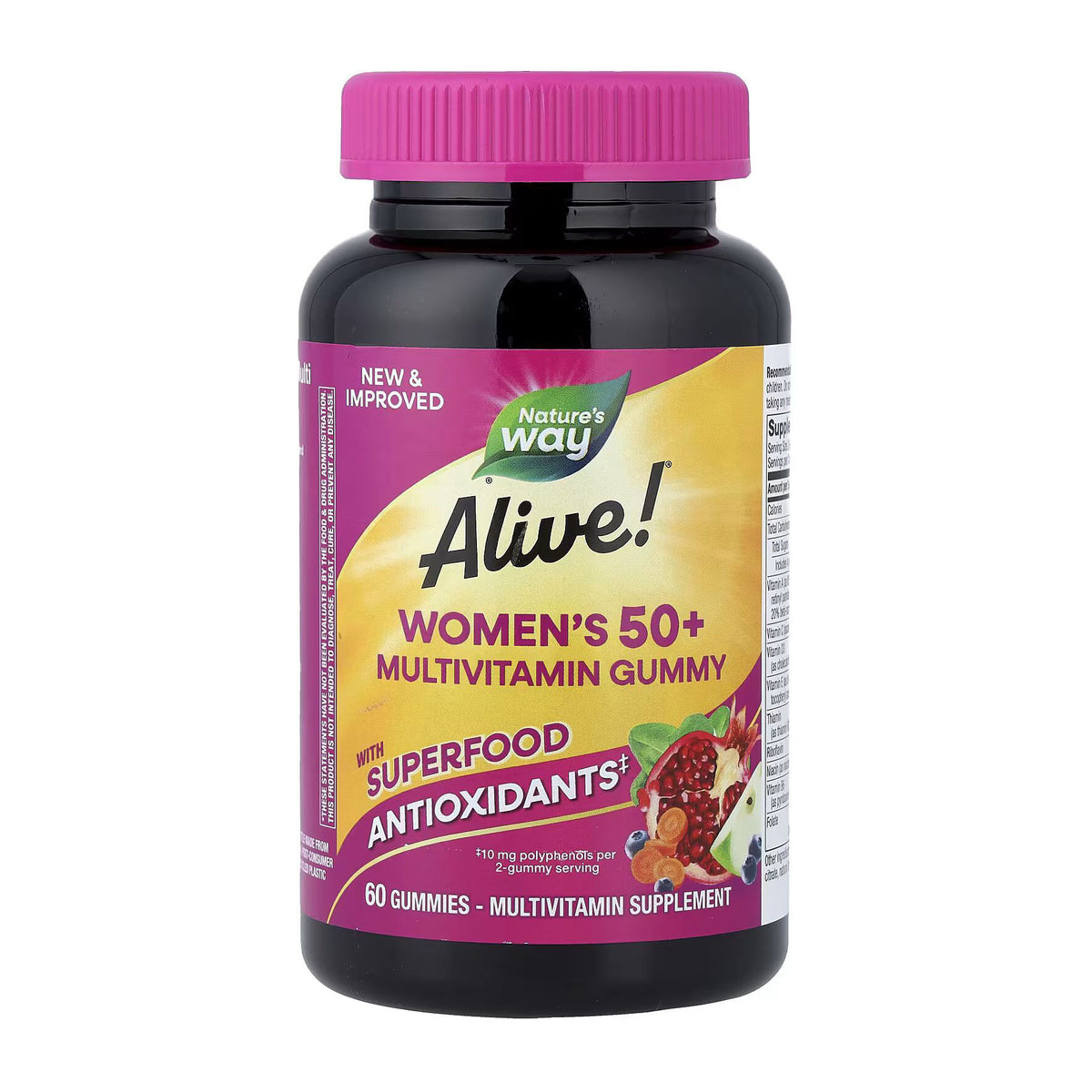 Nature's Way Alive! Women's 50+ Multivitamin Gummies - 60 Gummies