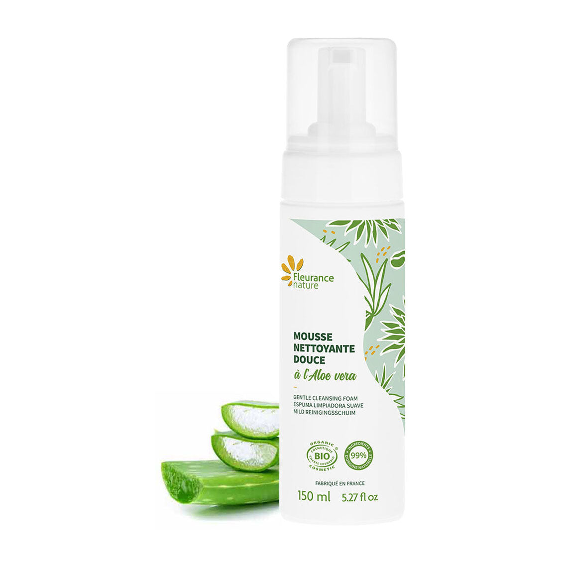 Fleurance Gentle Cleansing Foam With Aloe Vera - 150ml