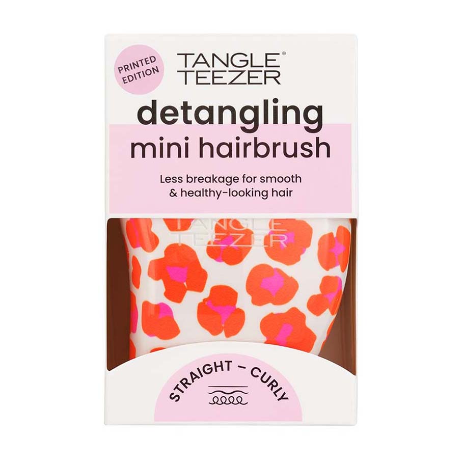 Tangle Teezer The Original Straight and Curly Detangling Mini Hair Brush - Leo Orange