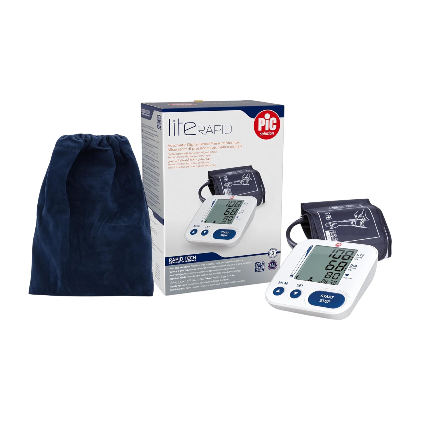 Pic Lite Rapid Digital Arm Blood Pressure Monitor