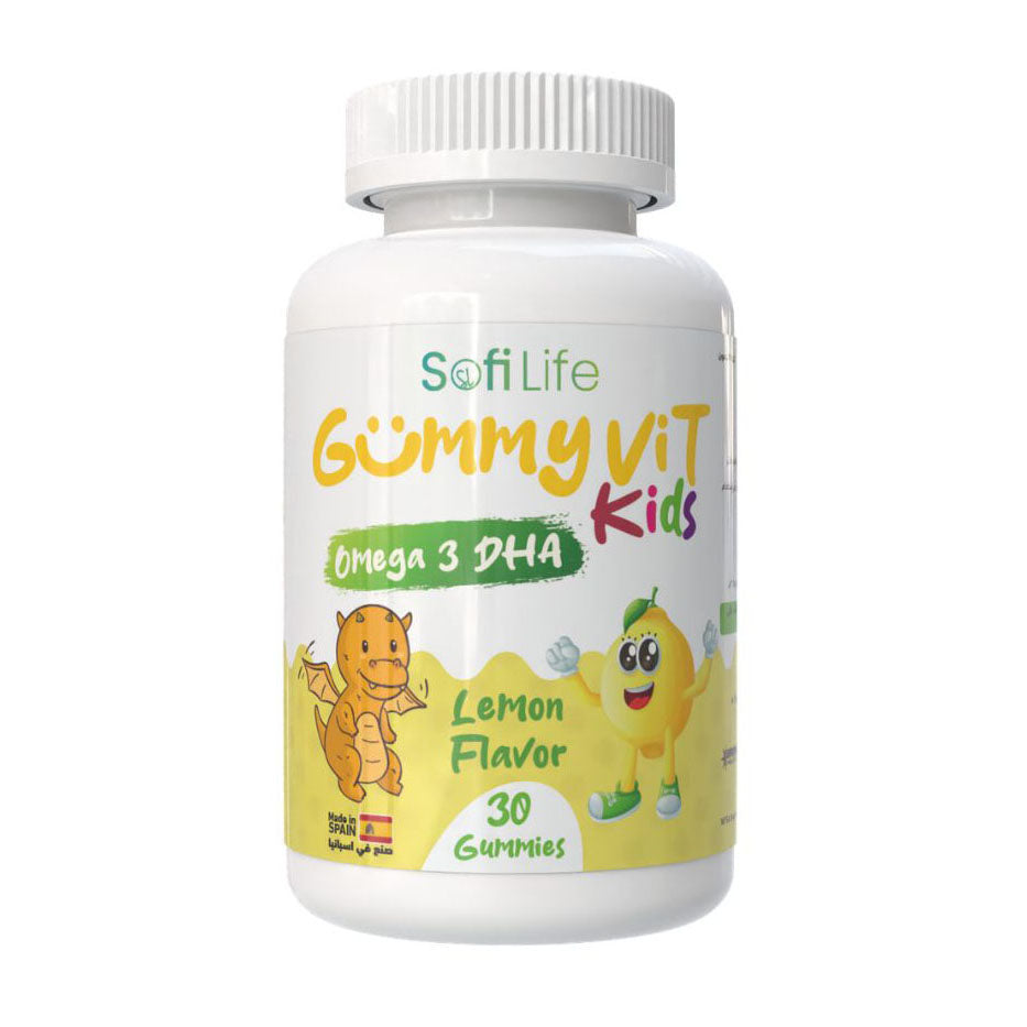 Sofi Life GummyVit Kids Omega 3 Dha Lemon Flavor Gummies - 30 Gummies