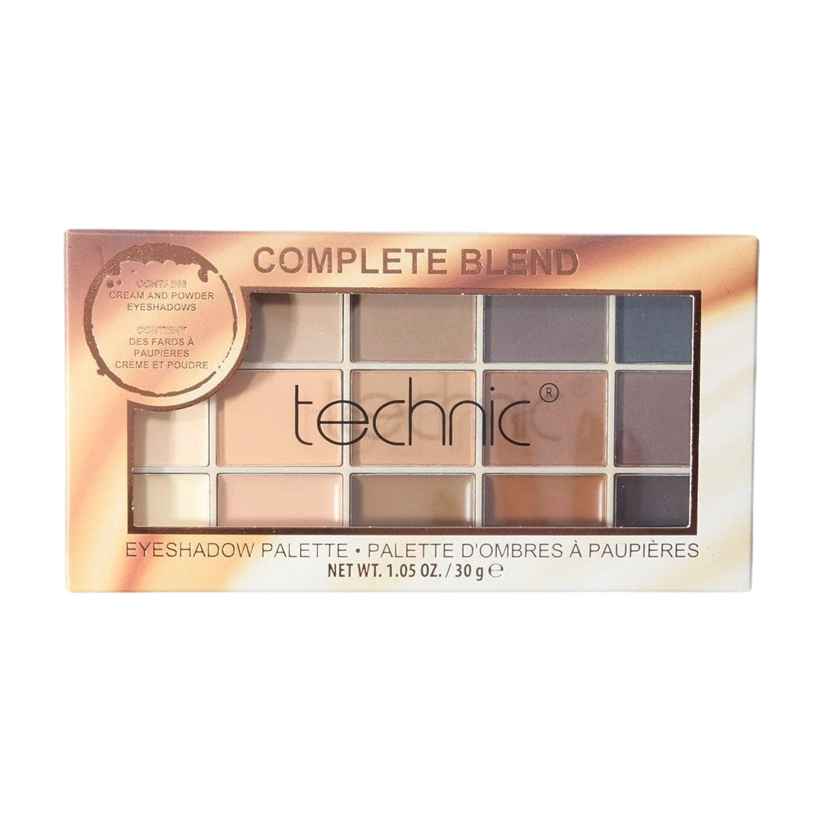 Technic Complete Blend Eyeshadow Palette - 15 Shades