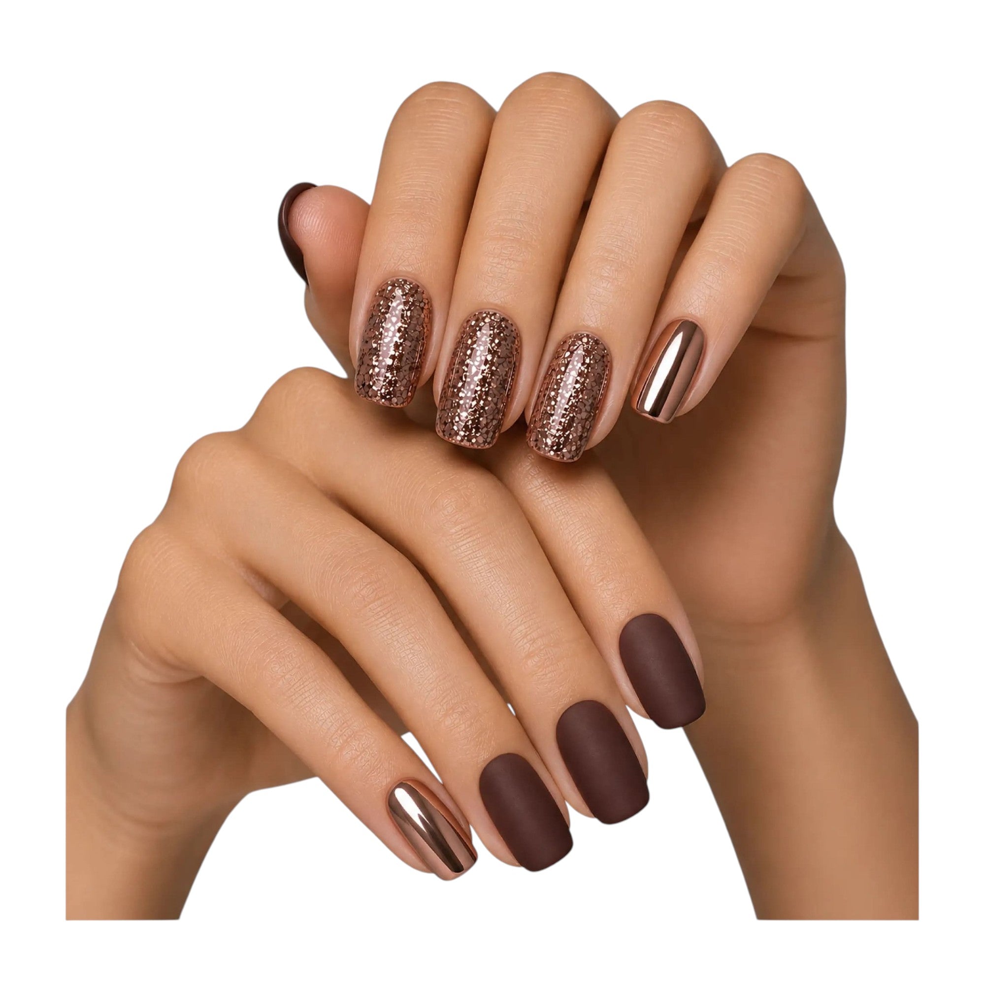 Yolo Squoval Short Pro Nails - SS-109-Copper Crush