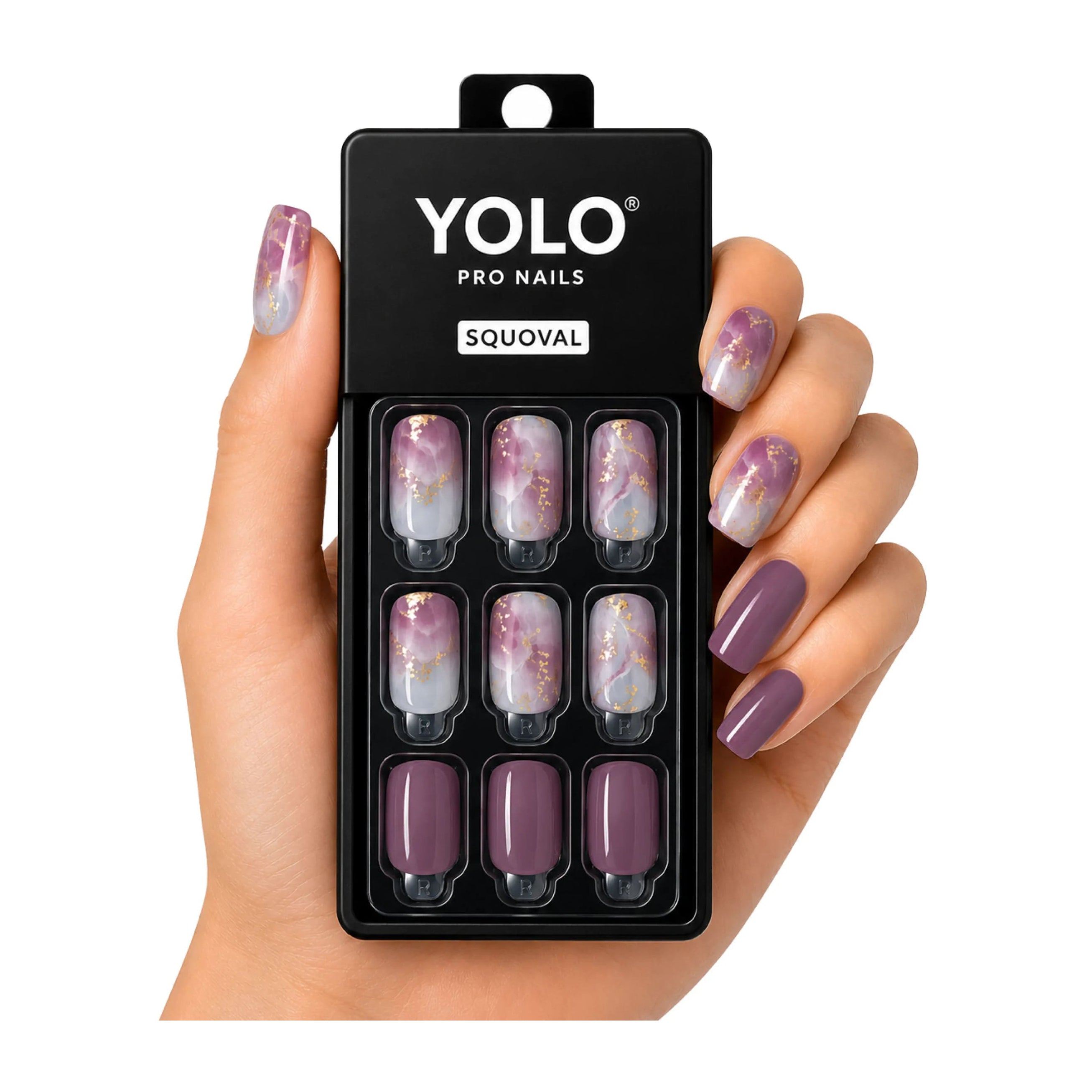 Yolo Squoval Short Pro Nails - SS-125-Petal