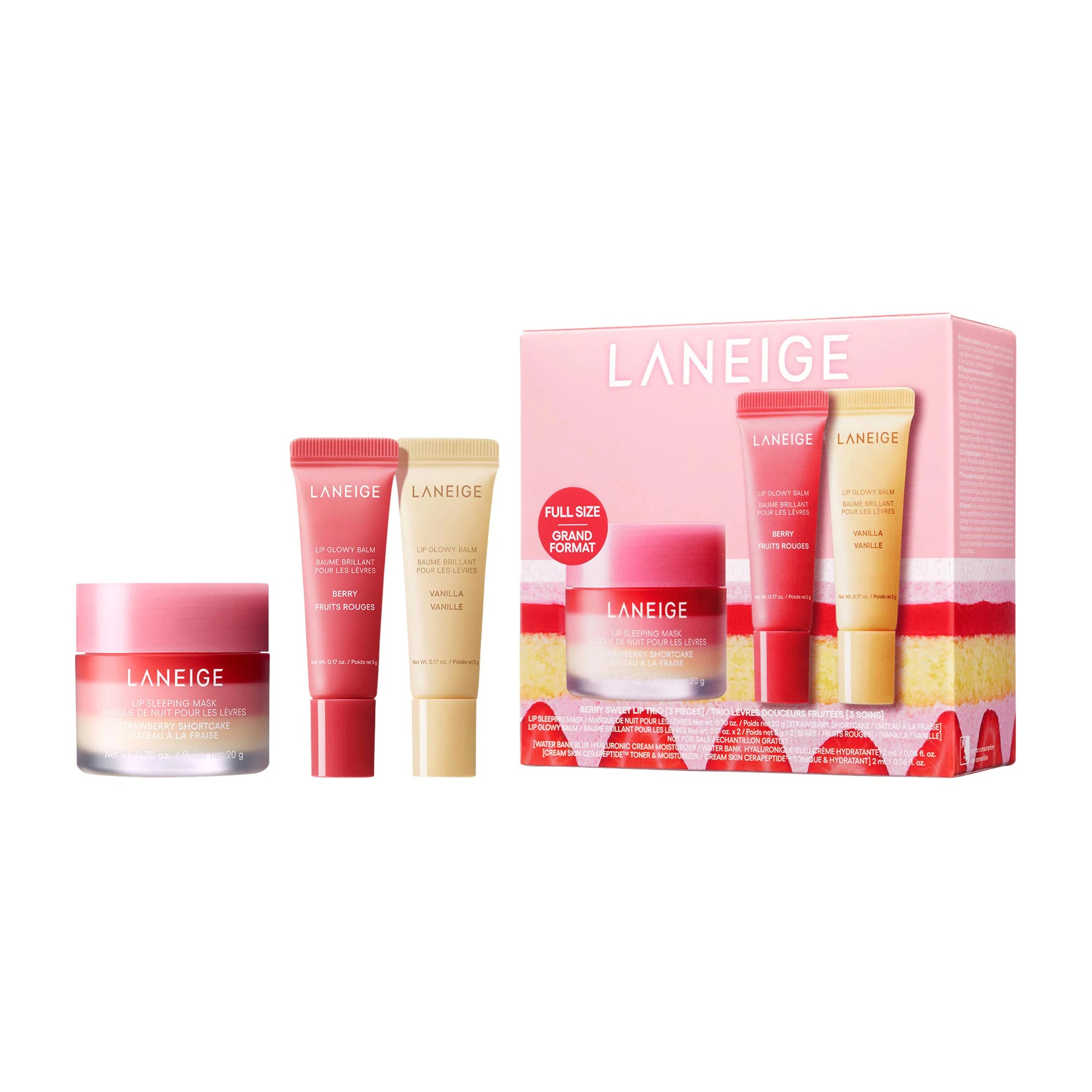 Laneige Berry Sweet Lip Trio Kit