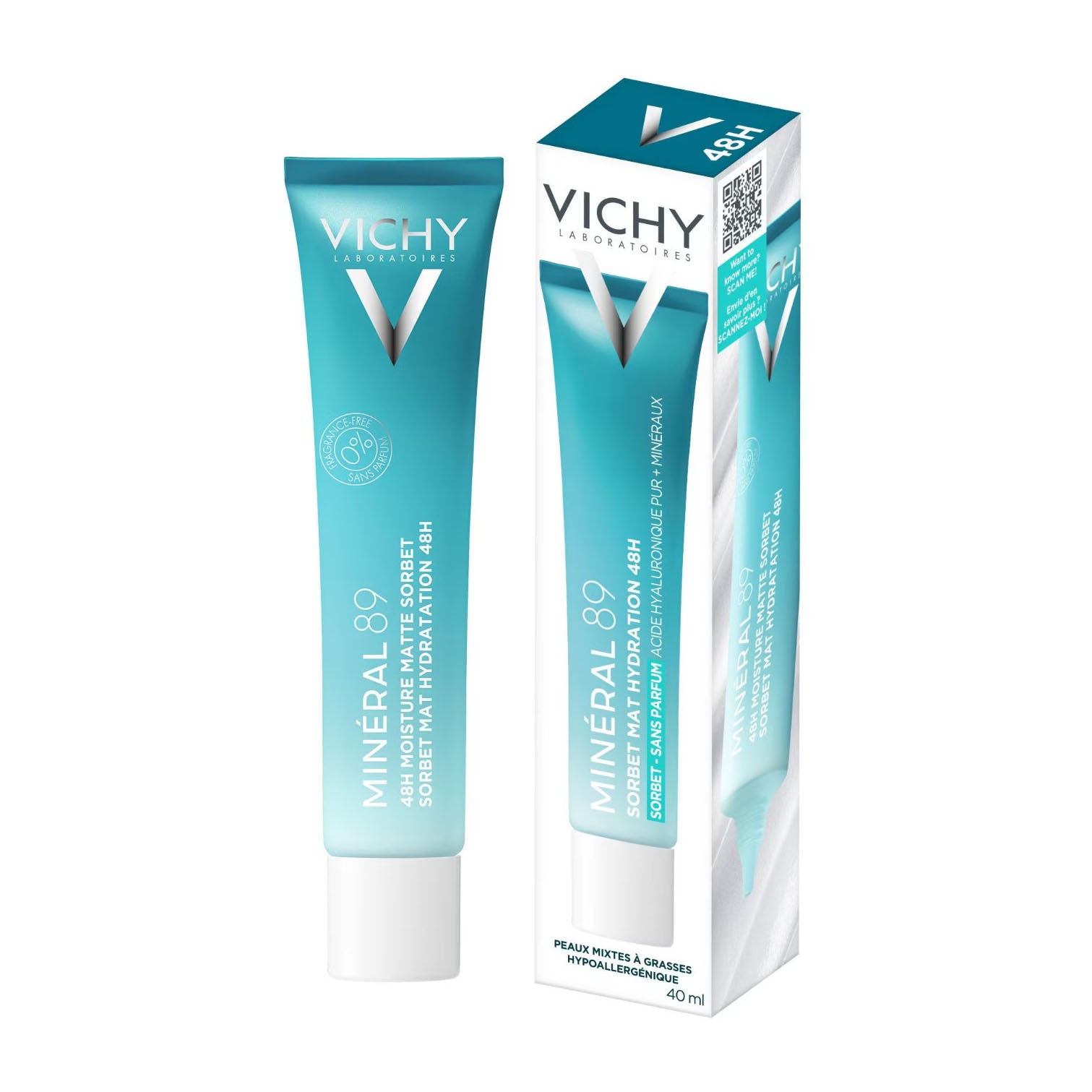Vichy Mineral 89 Mat Hydration Sorbet Cream - 40ml