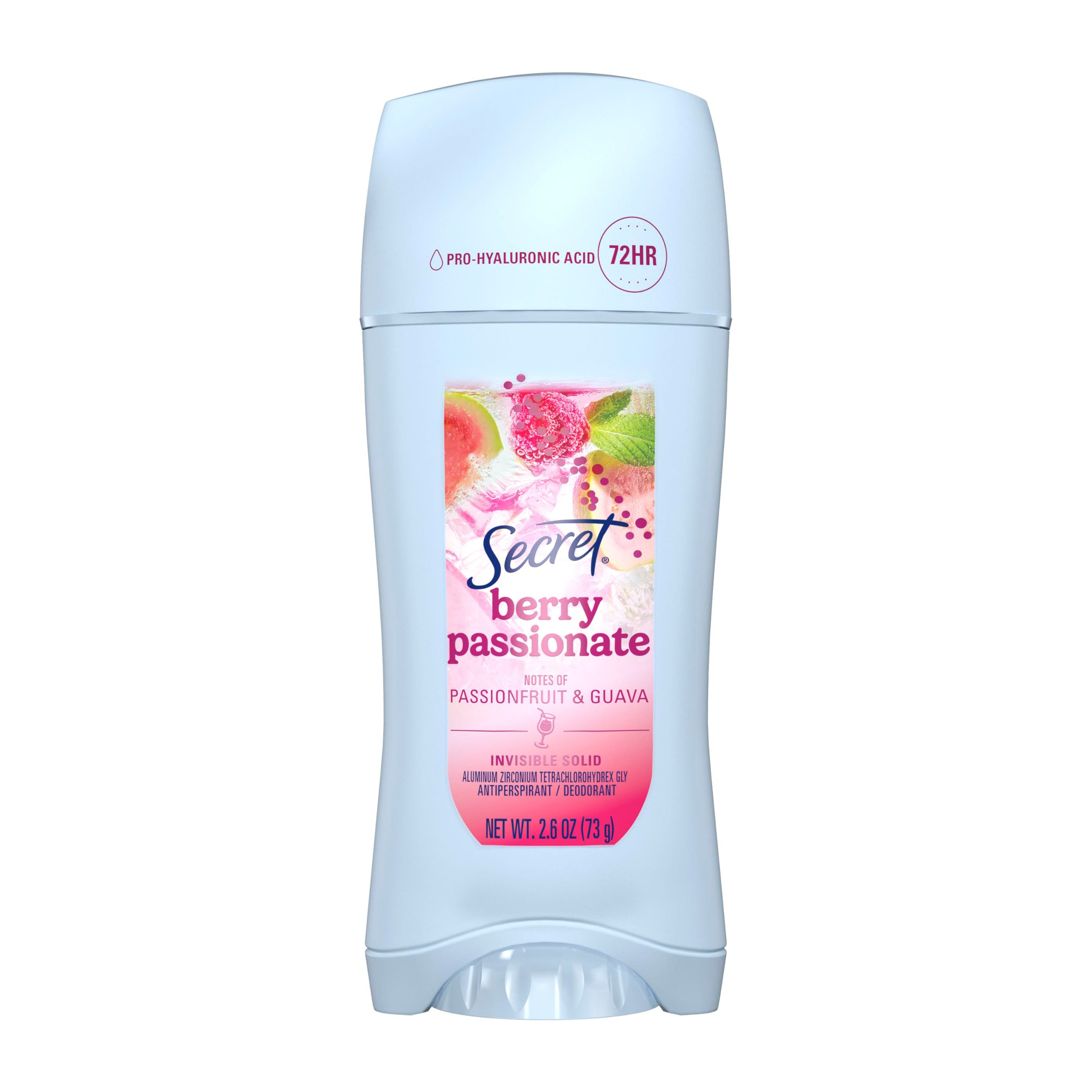 Secret Fresh Invisible Solid Berry Passionate Antiperspirant & Deodorant - 73gm