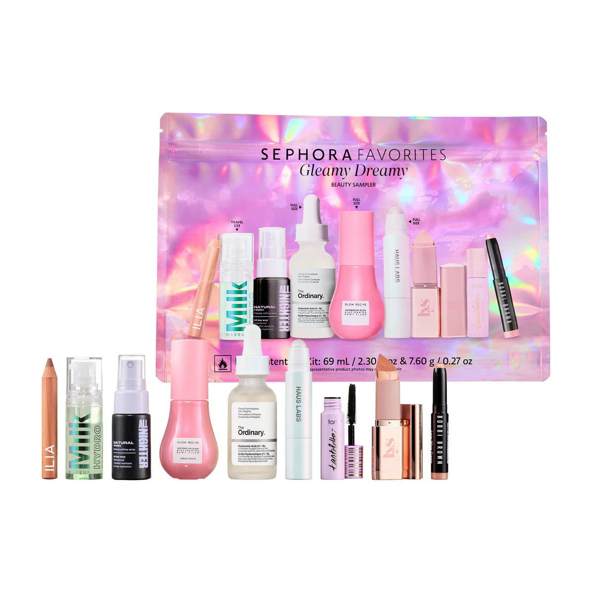 Sephora Favorites Gleamy Dreamy Makeup and Skincare Value Set - 10 Pcs