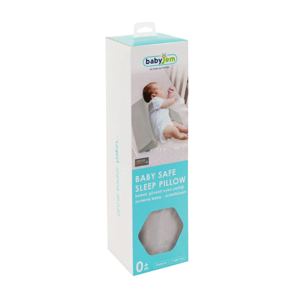 BabyJem Side Sleep Positioner Pillow - Grey