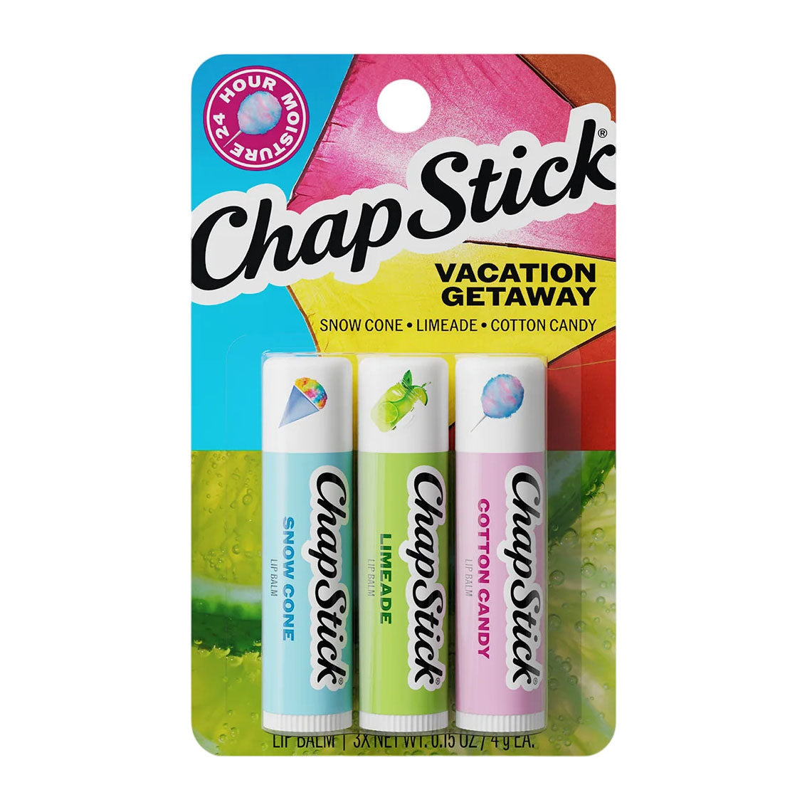 ChapStick Vacation Getaway Lip Balm - 3 Pcs