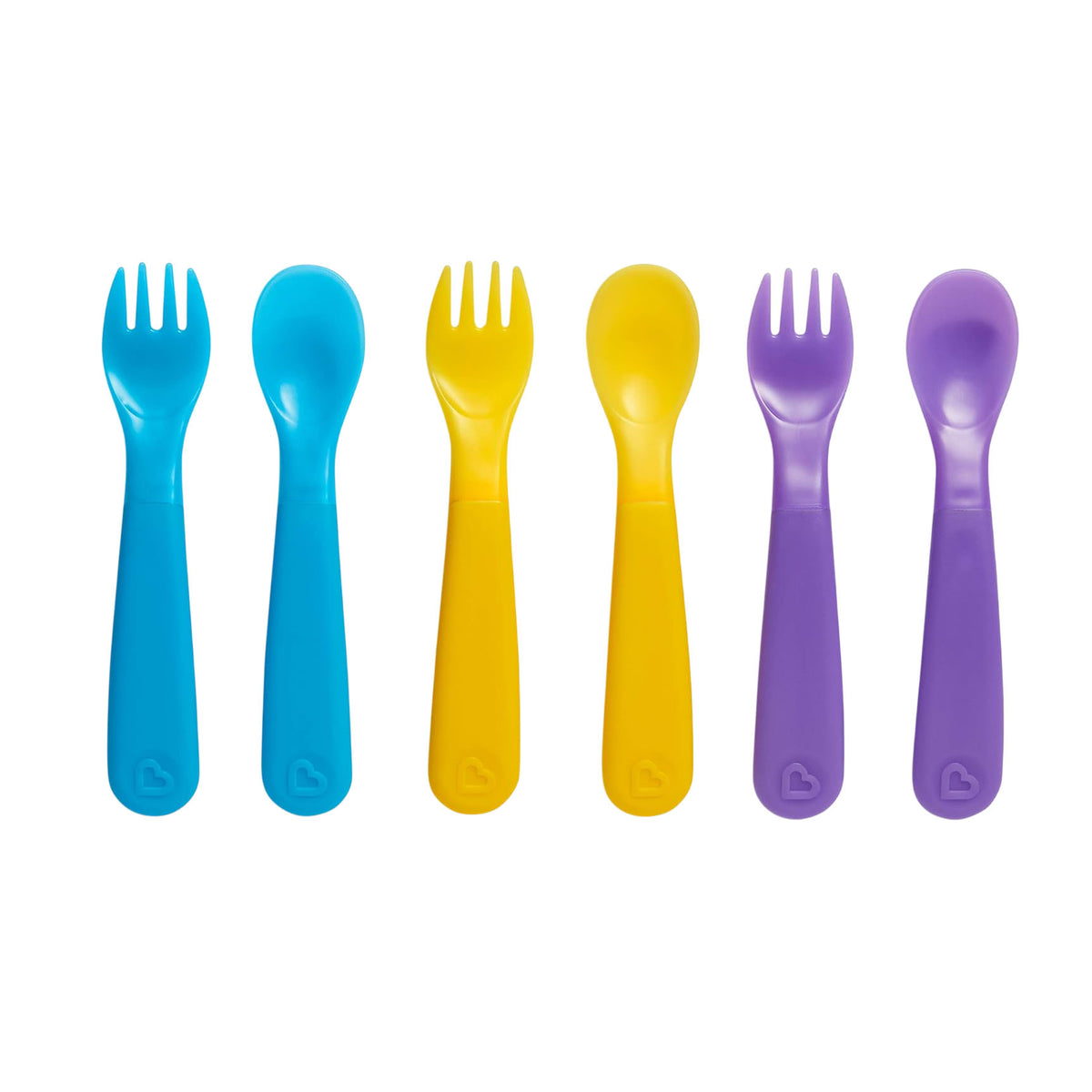 Munchkin Colour Reveal Toddler Forks & Spoons (12m+) - 6 Pack