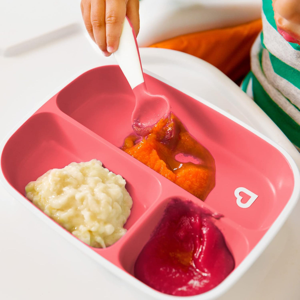 Munchkin Splash Toddler Bowls & Plates Dining Set (6m+) - Pink & Purple