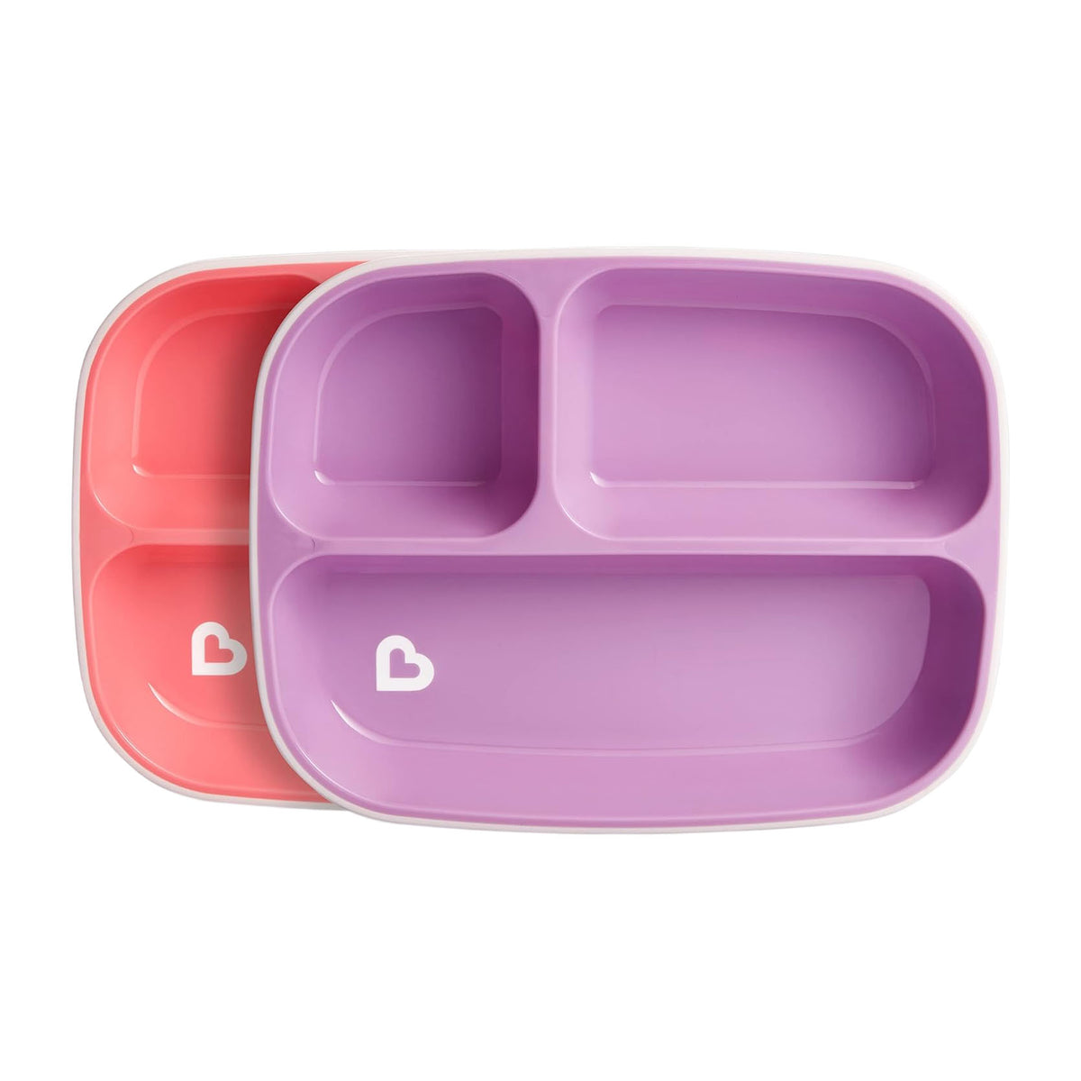 Munchkin Splash Toddler Bowls & Plates Dining Set (6m+) - Pink & Purple