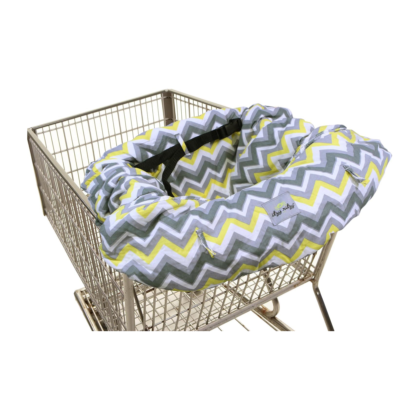 Itzy Ritzy Ritzy Sitzy Shopping Cart & HighChair Cover - Sunshine Chevron