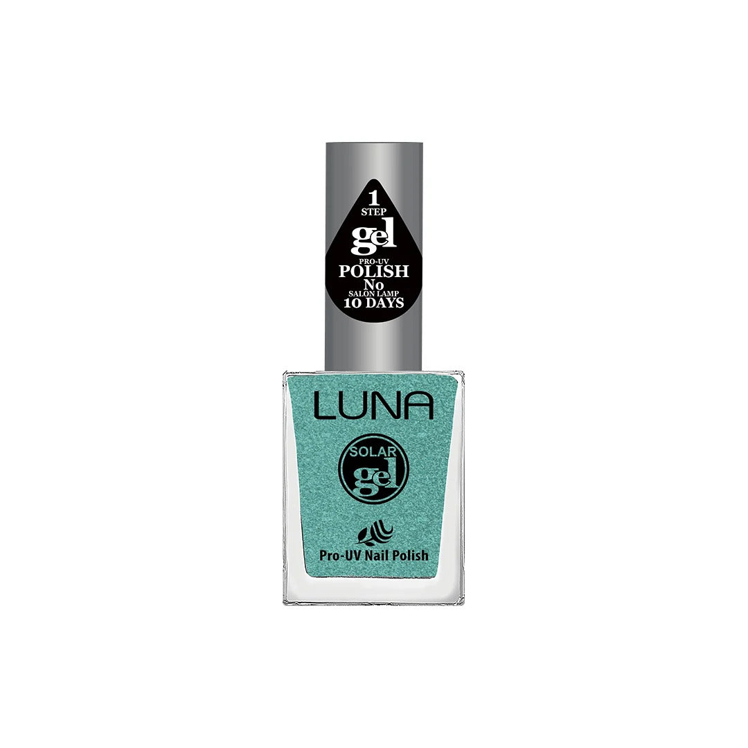Luna Solar Gel Hologram Aqua Metallic Nail Polish - 10ml