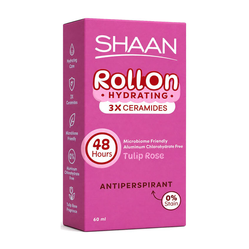 Shaan Tulip Rose Hydrating Antiperspirant Roll On - 60ml