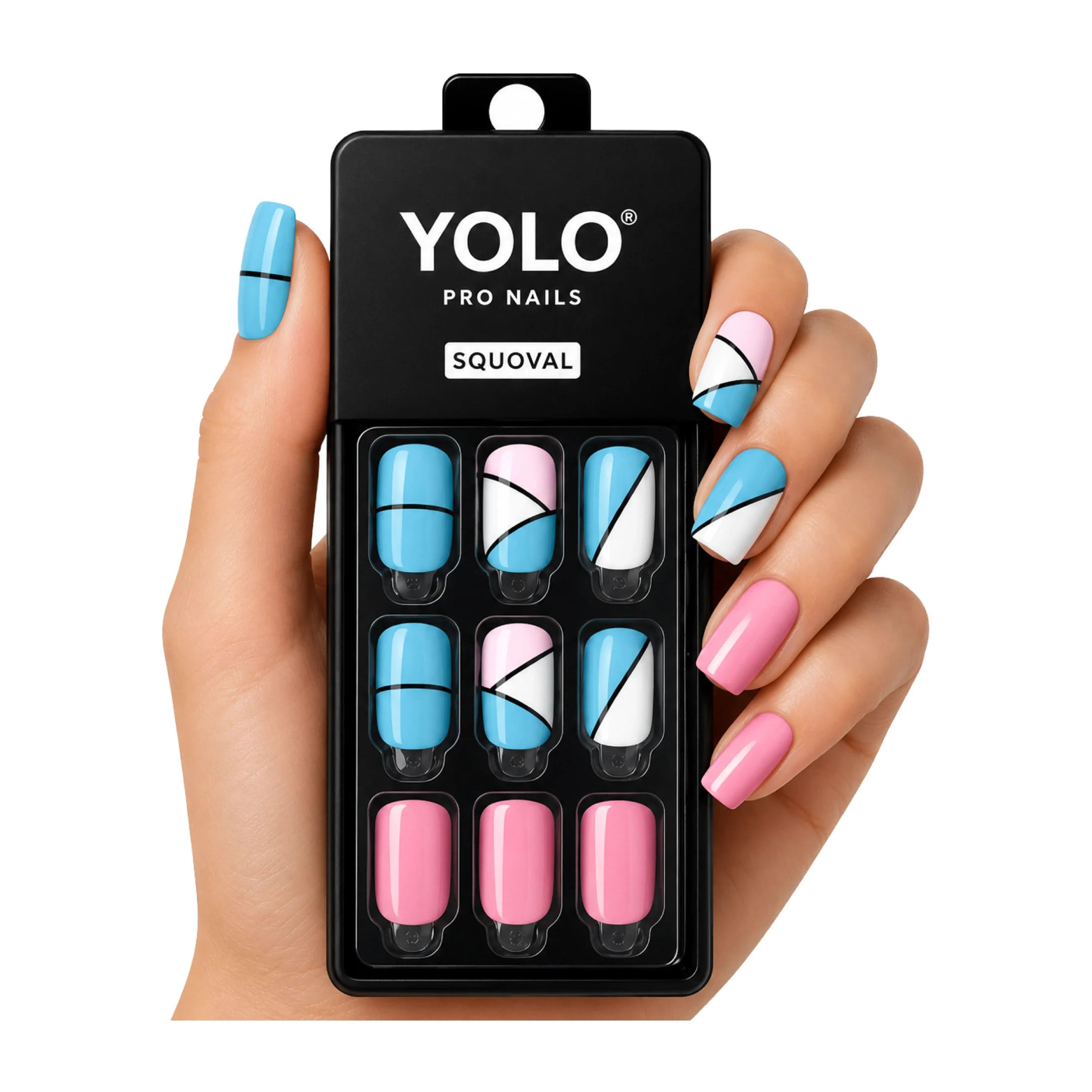 Yolo Squoval Short Pro Nails - SS-111-Play Date