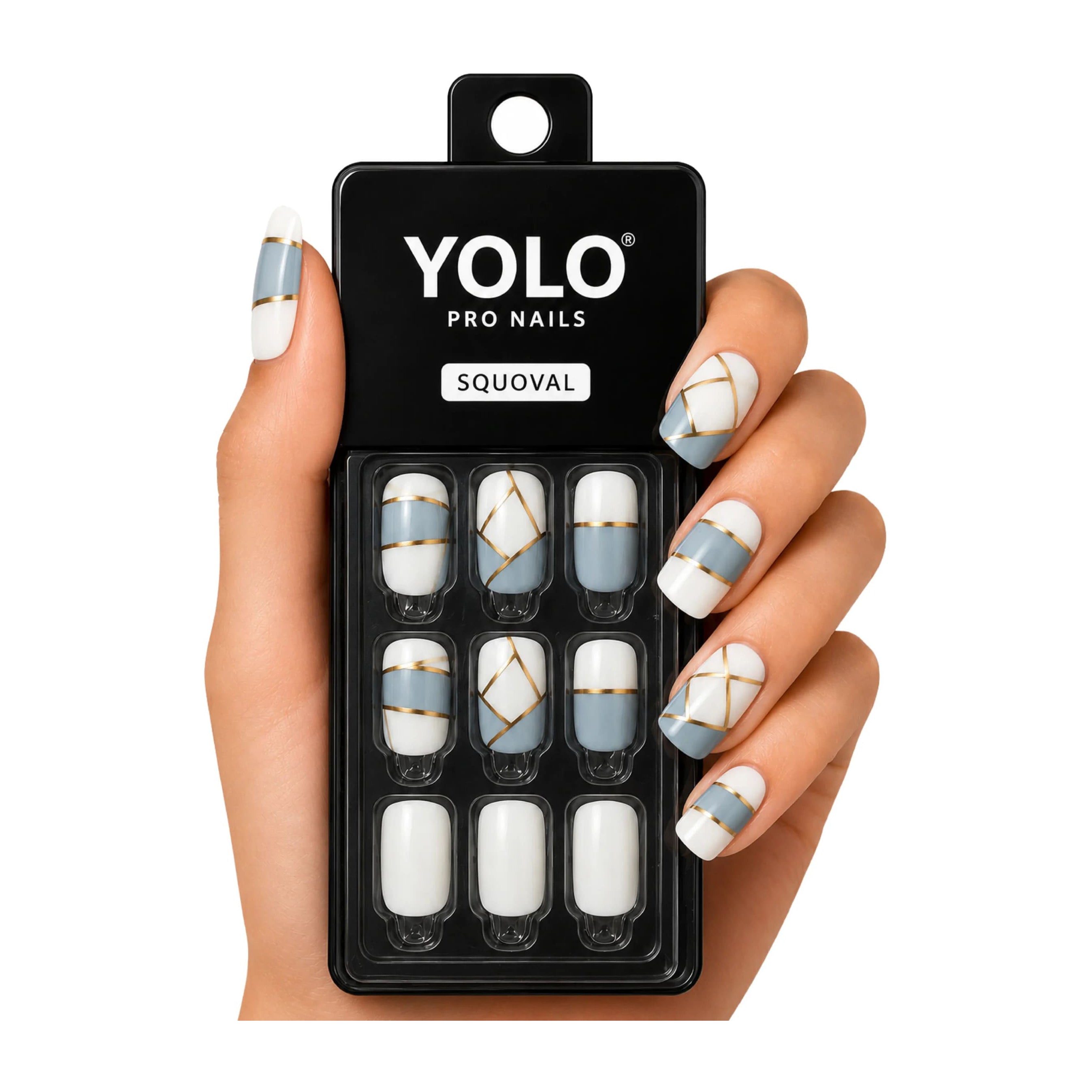 Yolo Squoval Short Pro Nails - SS-123-Geometry