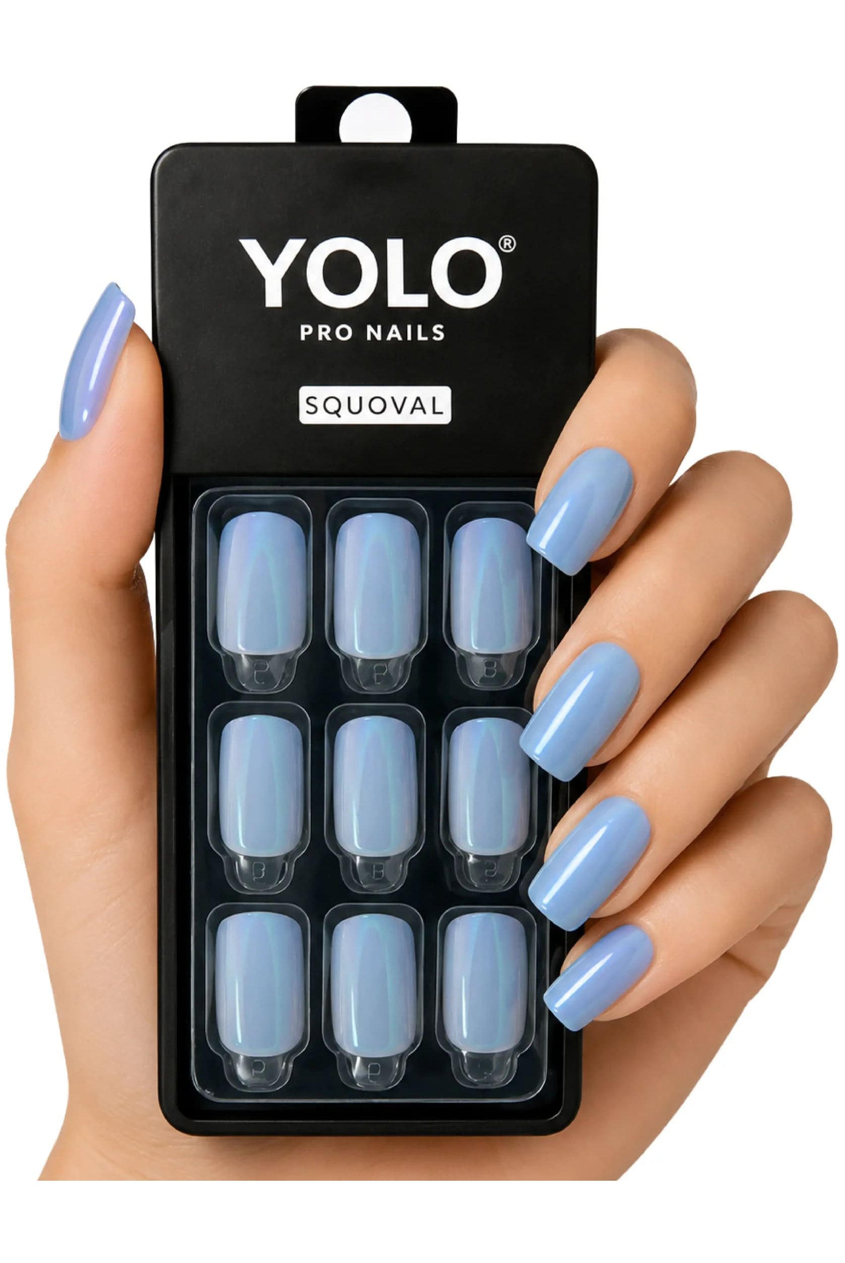 Yolo Squoval Short Pro Nails - SS-127-Popping