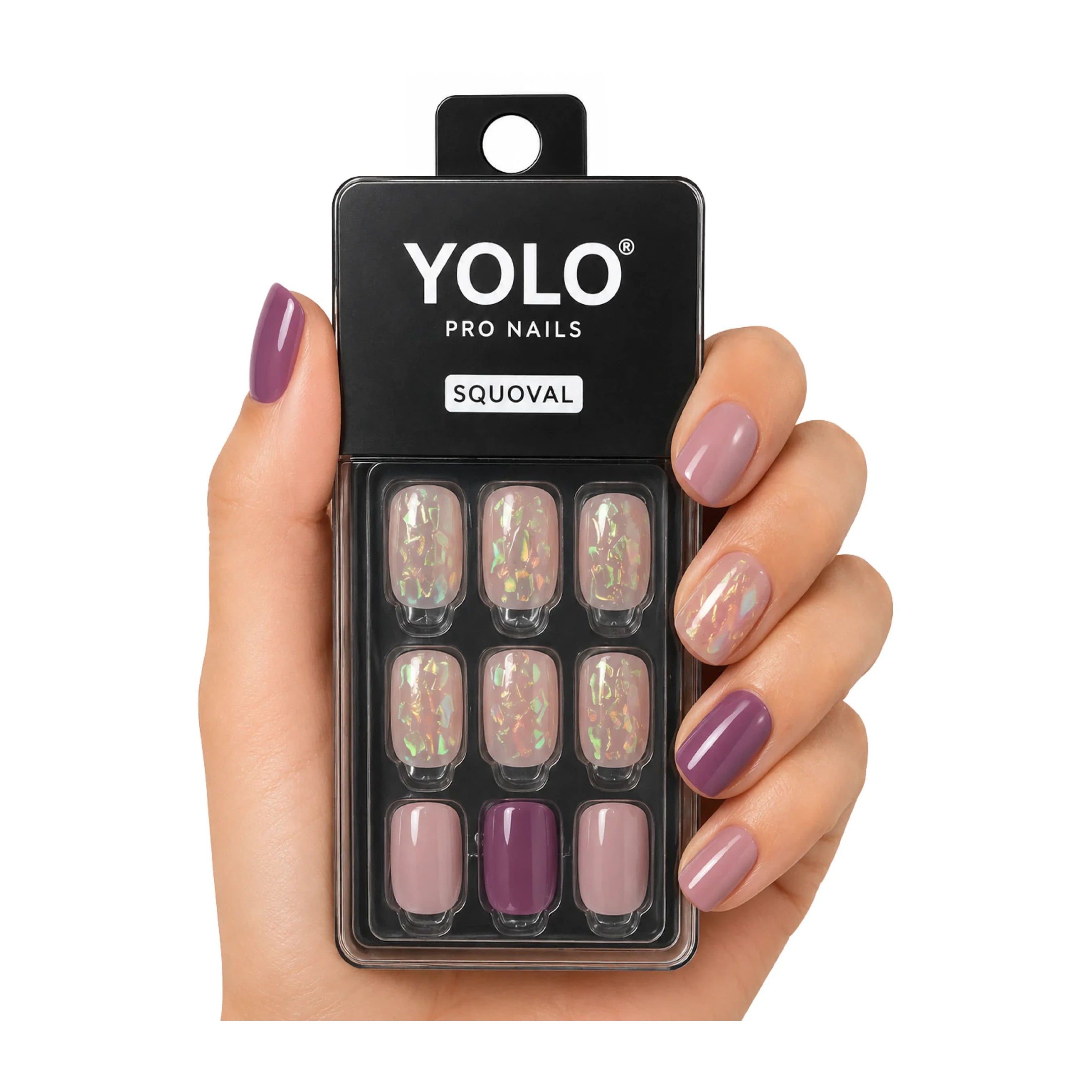Yolo Squoval Short Pro Nails - SS-131-Peacook