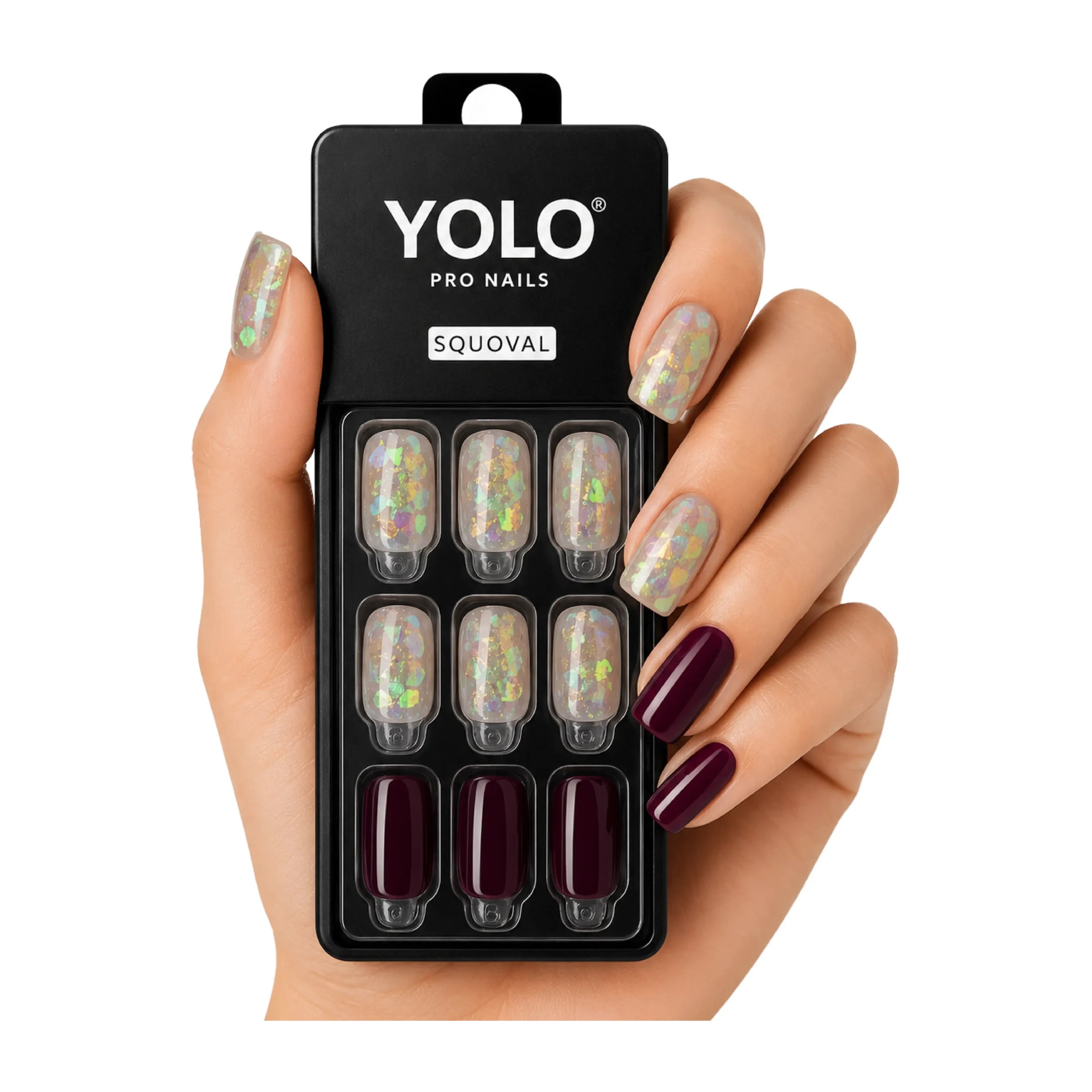 Yolo Squoval Short Pro Nails - SS-132-Dejavu