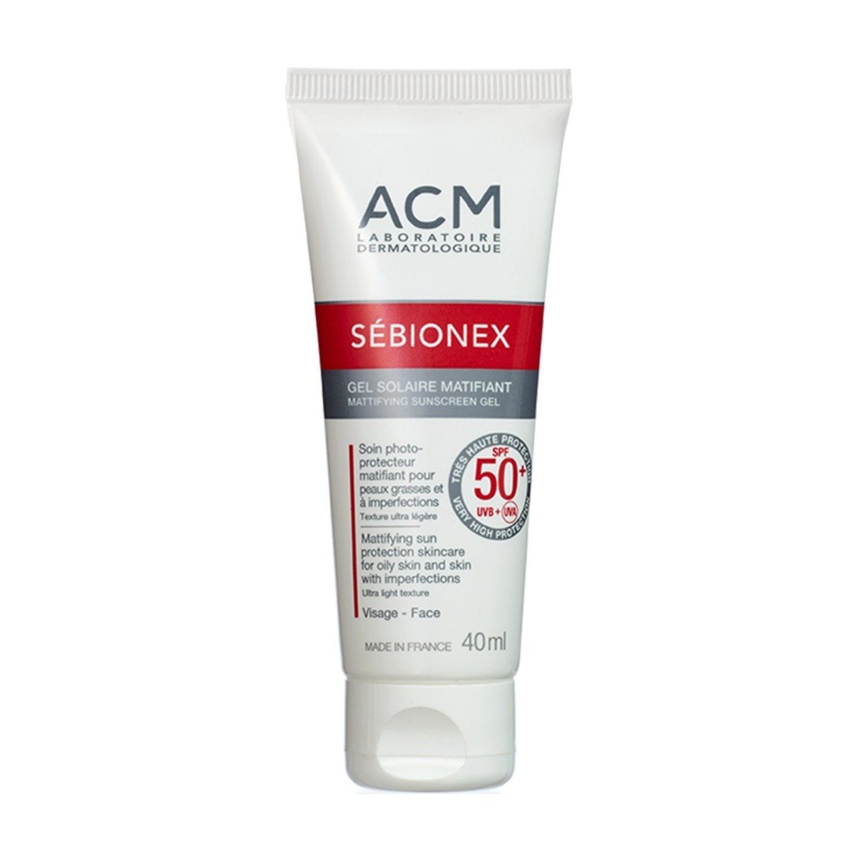 Acm Sebionex SPF 50+ Mattifying Sunscreen Gel - 40ml - Bloom Pharmacy