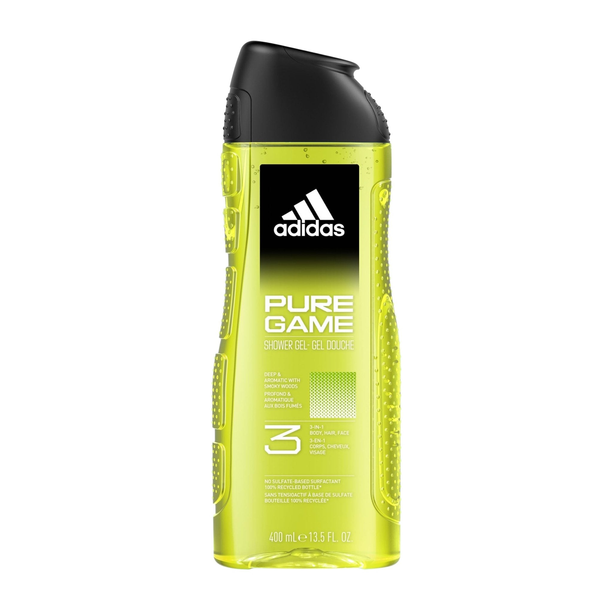 Adidas Pure Game 3 In 1 Shower Gel - 400ml - Bloom Pharmacy