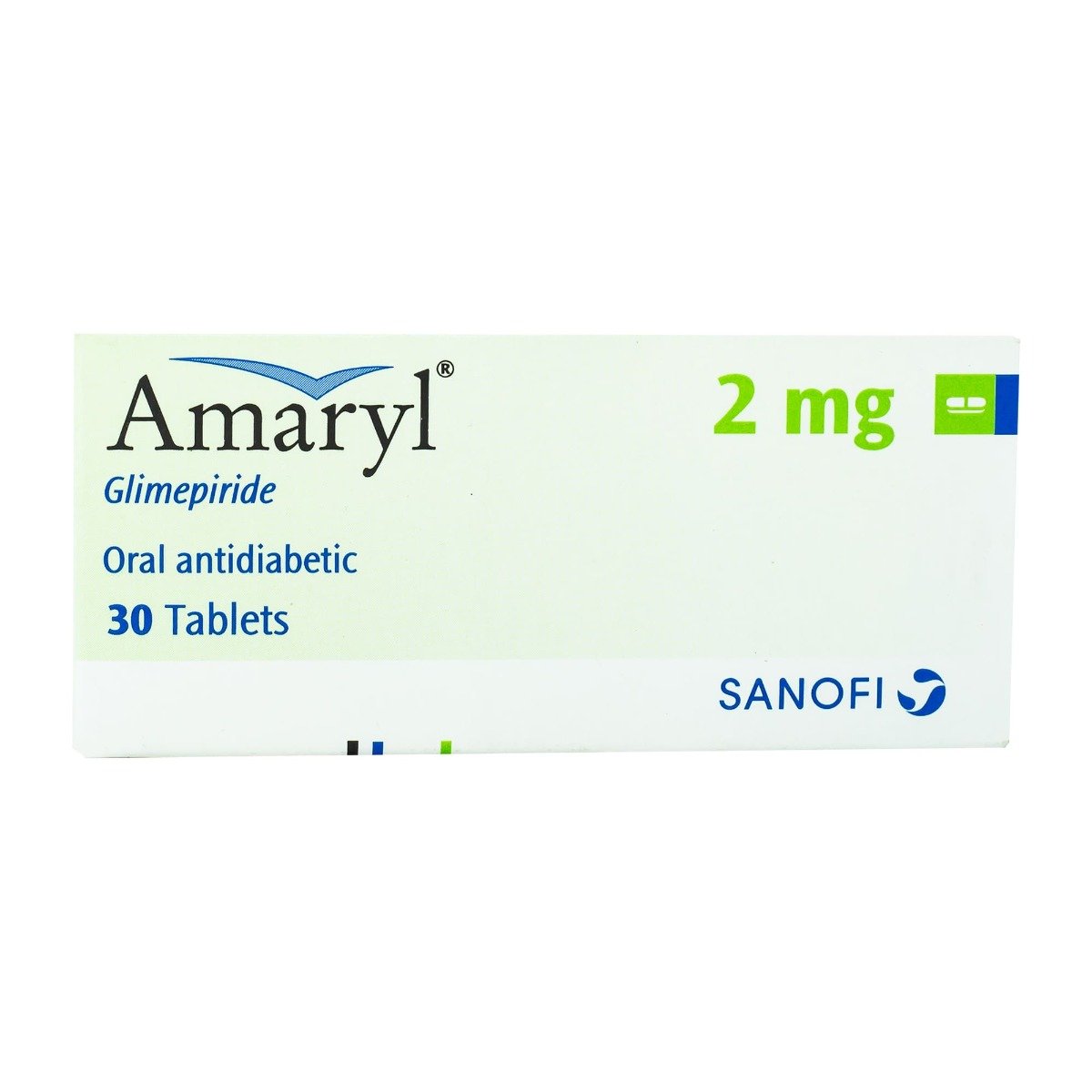 Amaryl 2 mg - 30 Tablets - Bloom Pharmacy